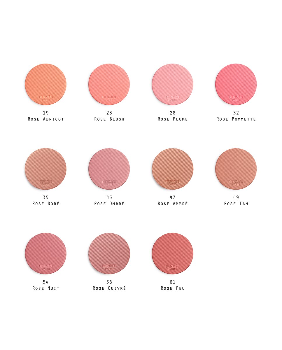 Colorete en polvo Rose Hermès Silky Blush Hermès - 58 Rose Cuivré 6 g 58 Rose Cuivré-7