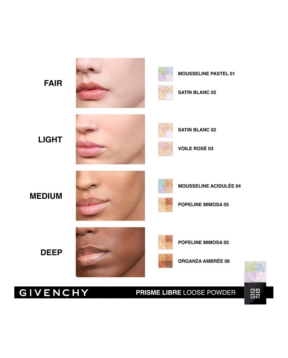 Polvo Suelto Prisme Libre 24 4X2 Givenchy N° 06 Mousseline Pastel-9