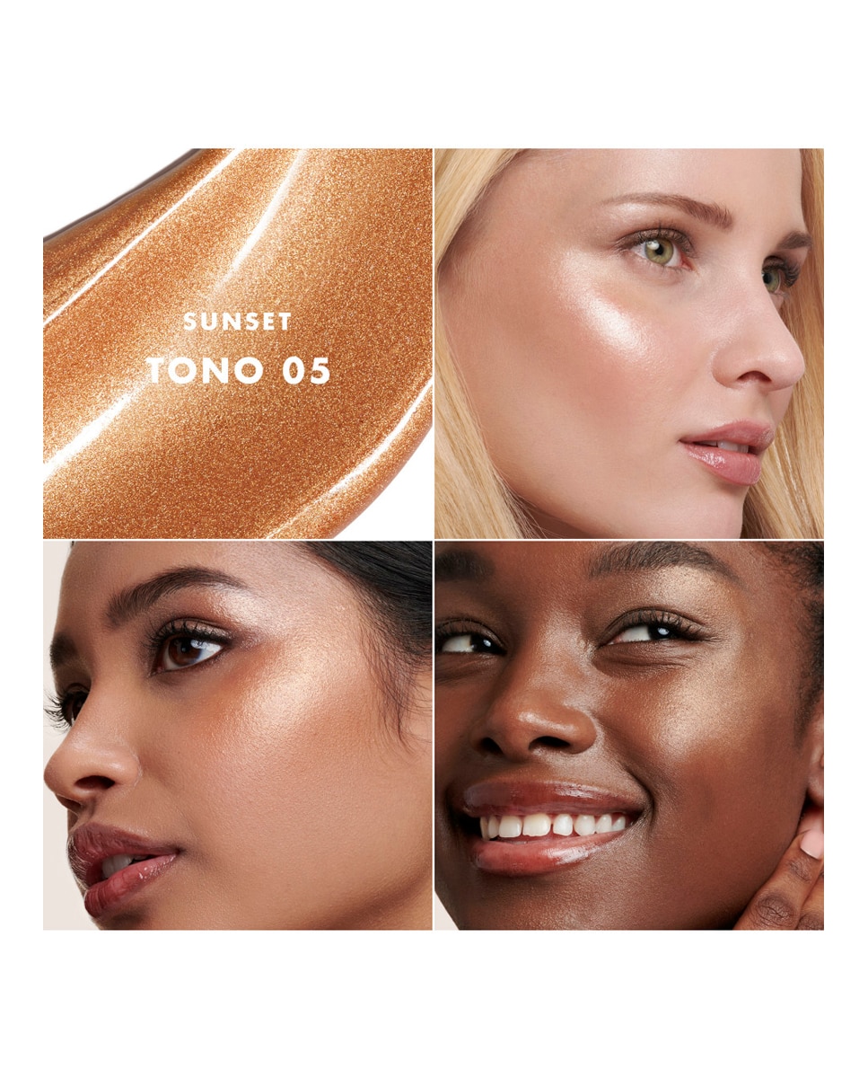 Iluminador Líquido Luminous Silk Acqua Highlighter Giorgio Armani - 1 Halo 5 Sunset-4