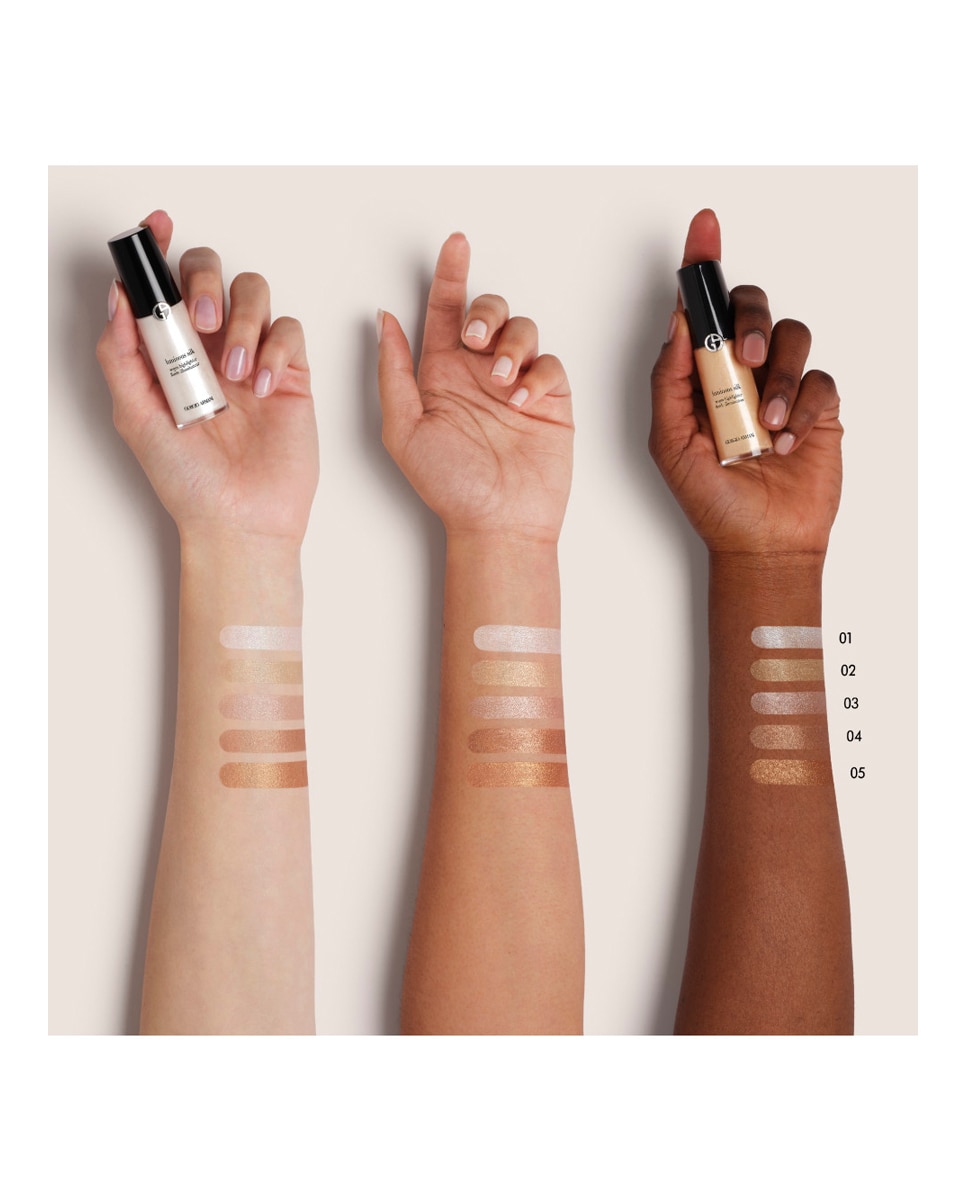 Iluminador Líquido Luminous Silk Acqua Highlighter Giorgio Armani - 1 Halo 5 Sunset-6