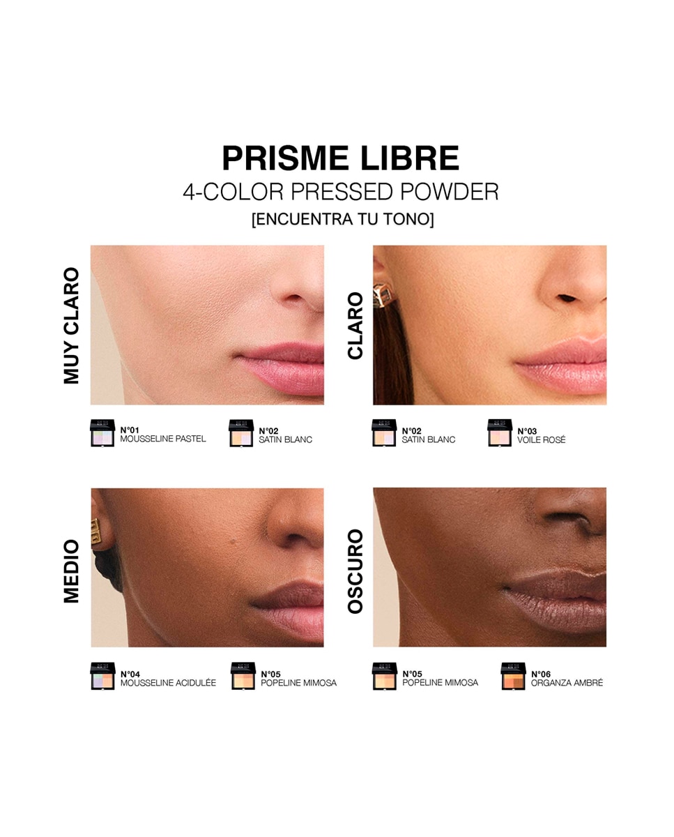 Imagen 7 de Polvos Compactos Prisme Libre Givenchy - TONO 01 7 g TONO 01