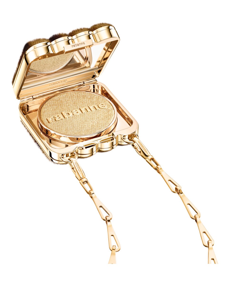 Imagen 2 de Iluminador Feline Makeup Clutch Iluminador Antique Gold Rabanne