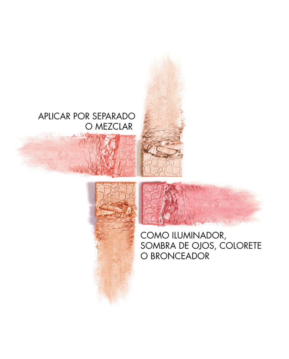 Dior Backstage Glow Maximizer Palette Paleta de iluminadores y colorete multiusos - 003 Pearly Peach Glow 003 Pearly Peach Glow-2