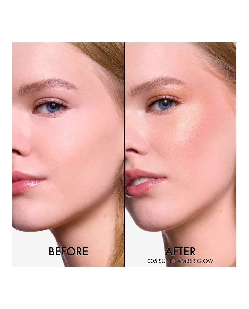 Dior Backstage Glow Maximizer Palette Paleta de iluminadores y colorete multiusos - 005 Sunlit Amber Glow 005 Sunlit Amber Glow-3