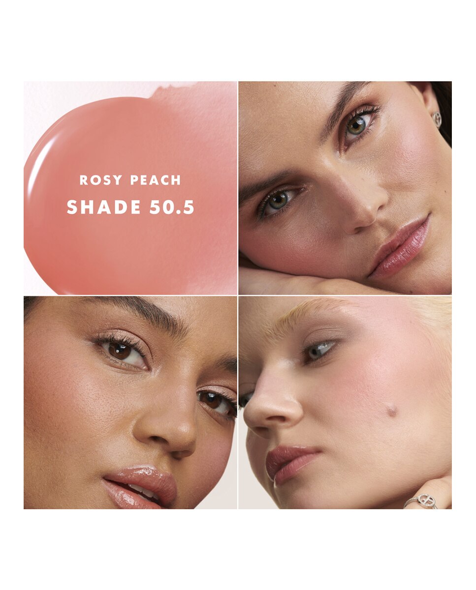 Colorete Líquido Larga Duración Luminous Silk Cheek Tint Giorgio Armani - 50,5 Rosy Peach 50,5 Rosy Peach-4