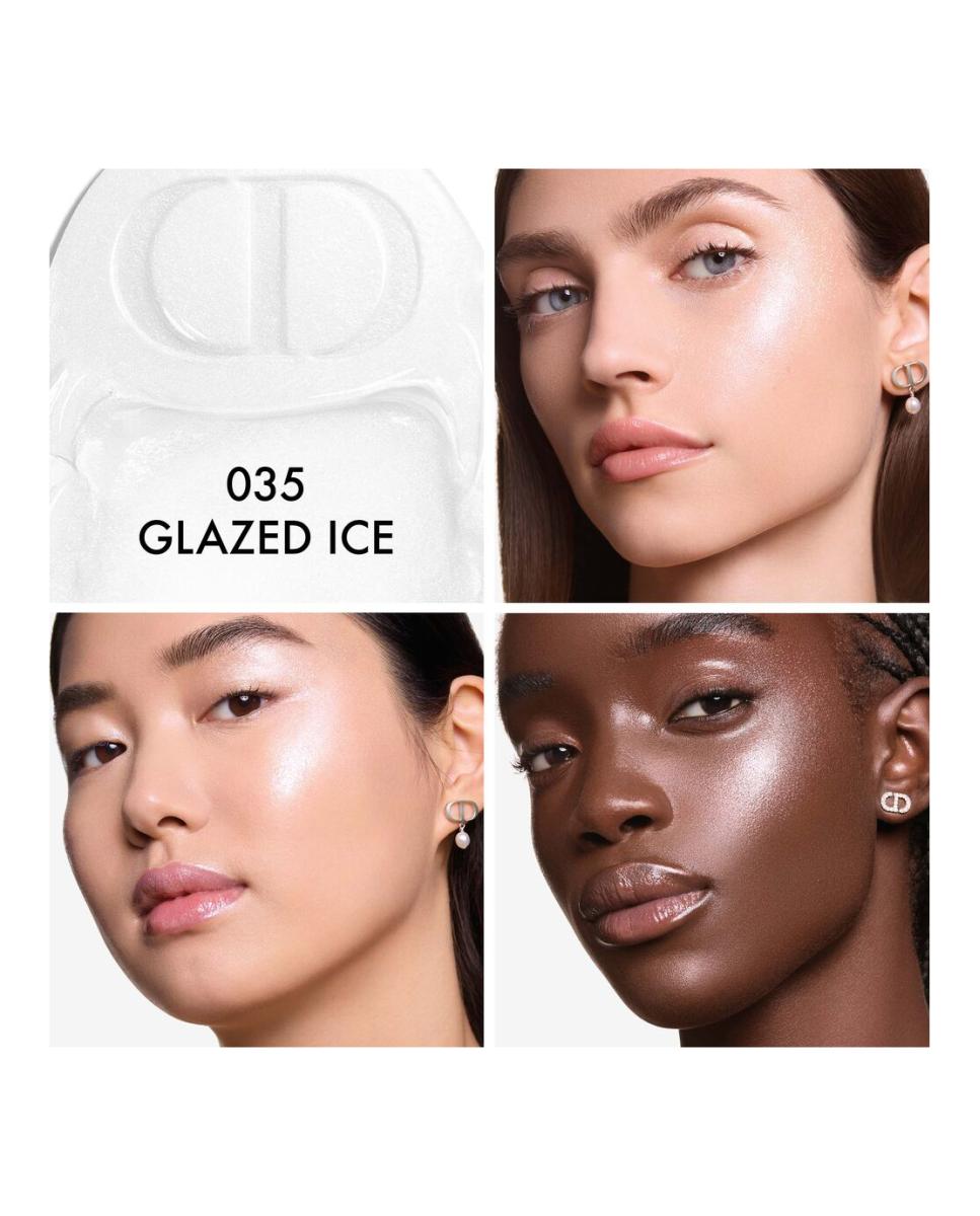 DIOR BACKSTAGE GLASSY GLOW STICK Iluminador bálsamo iridiscente multiuso - 035 Glazed Ice 035 Glazed Ice-3