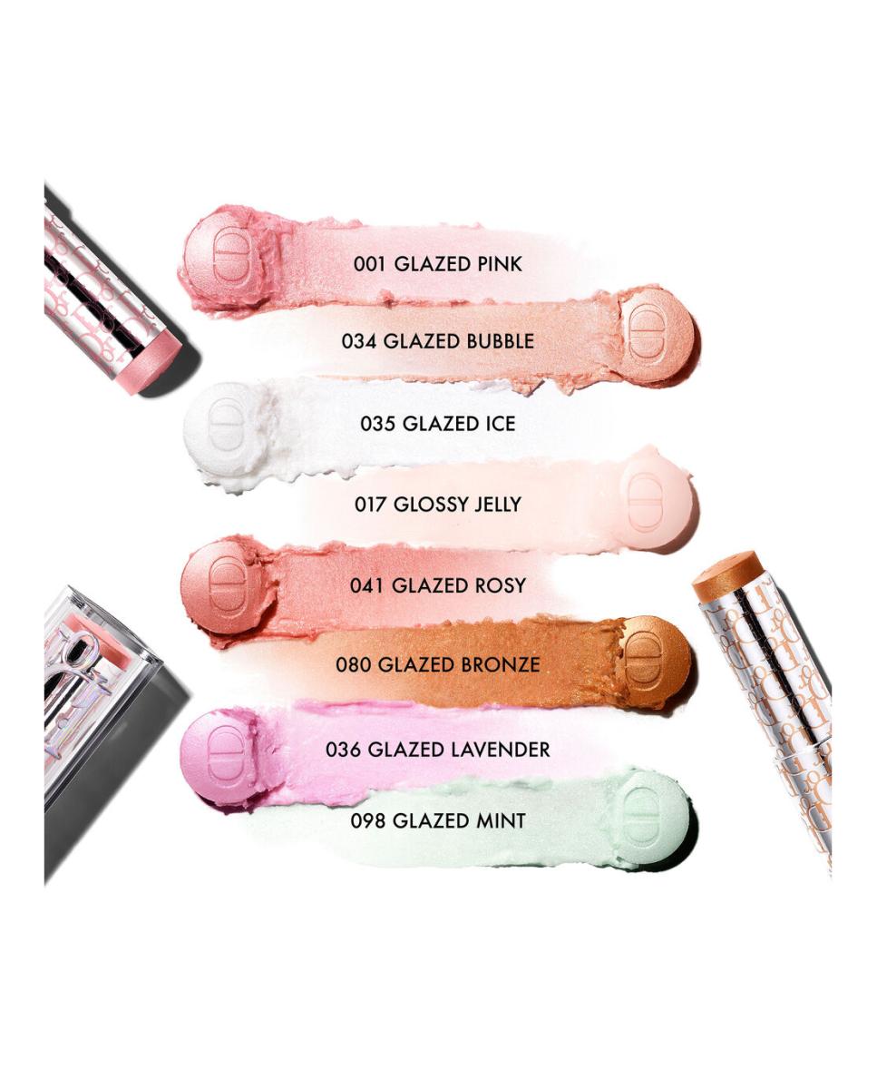 DIOR BACKSTAGE GLASSY GLOW STICK Iluminador bálsamo iridiscente multiuso - 041 Glazed Rosy 041 Glazed Rosy-4