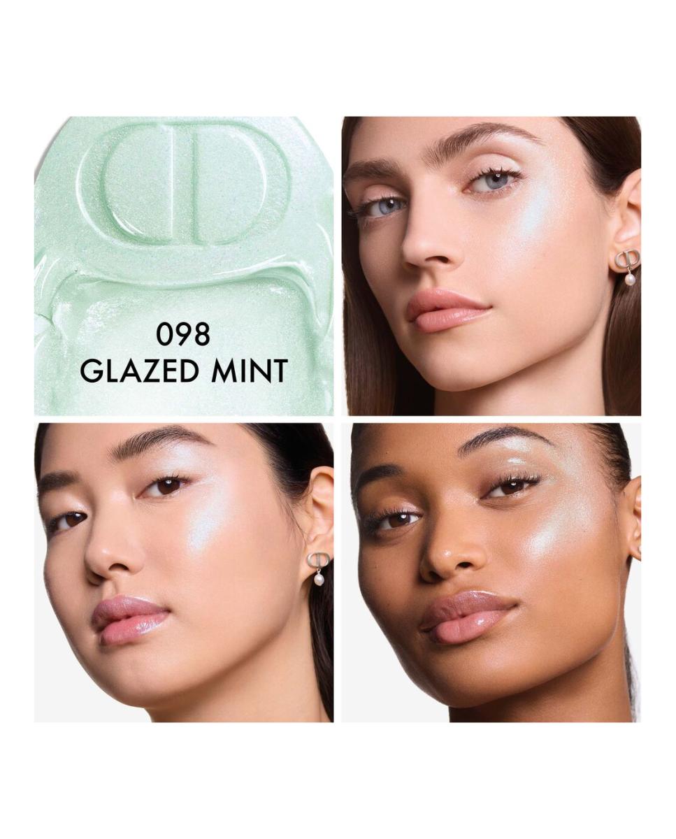 DIOR BACKSTAGE GLASSY GLOW STICK Iluminador bálsamo iridiscente multiuso - 098 Glazed Mint 098 Glazed Mint-3