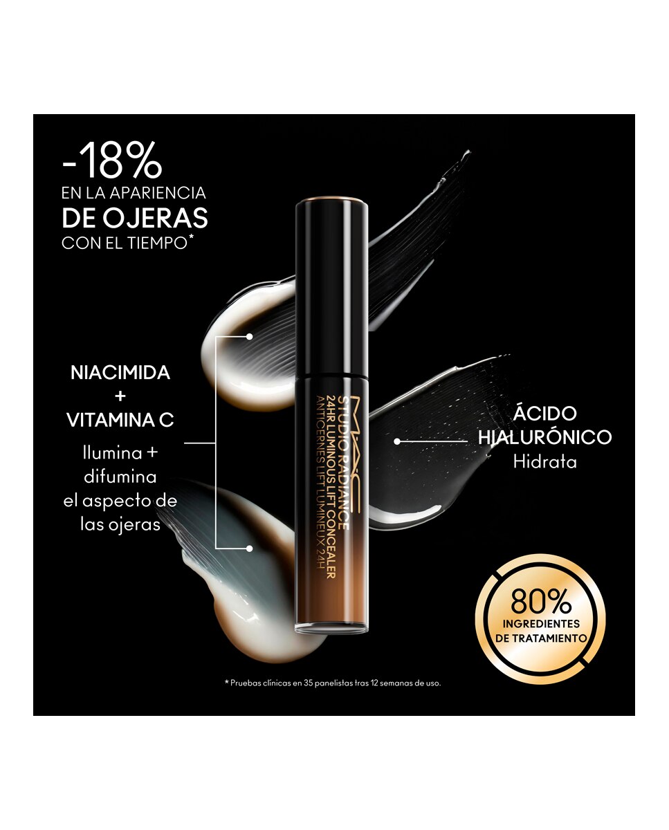 Corrector Studio Radiance 24Hr Luminous Lift Concealer Mac - NC20 11 ml NC20-7