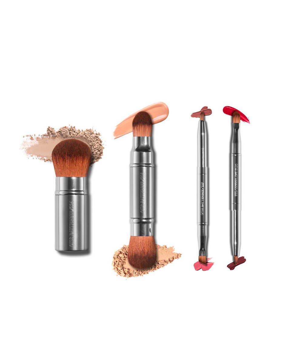 Estuche de Regalo Brochas de Maquillaje Retráctiles Otis Batterbee - plata plata-2