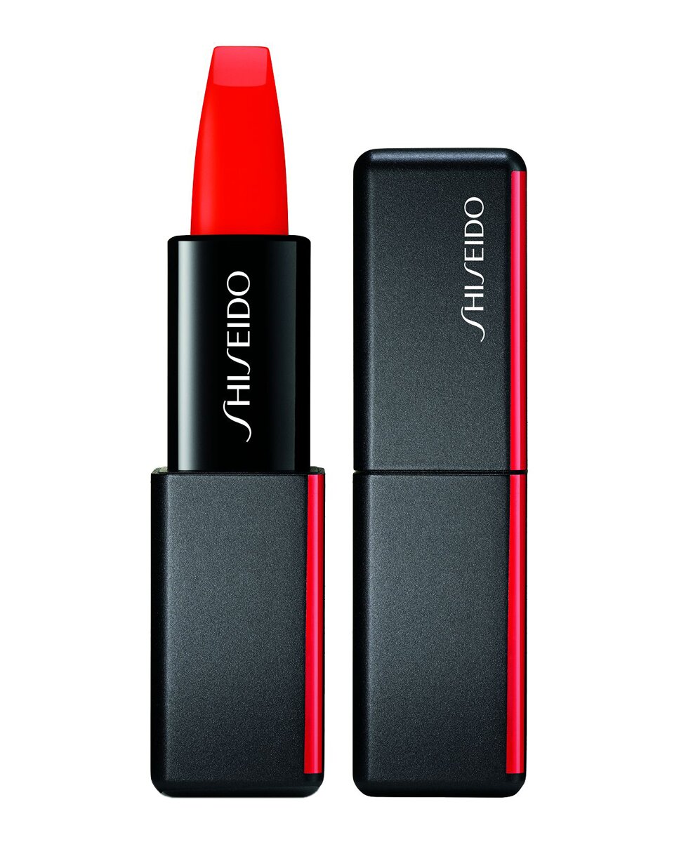 Barra de labios Modernmatte Powder Lipstick Shiseido - Flame 4 g Flame-1