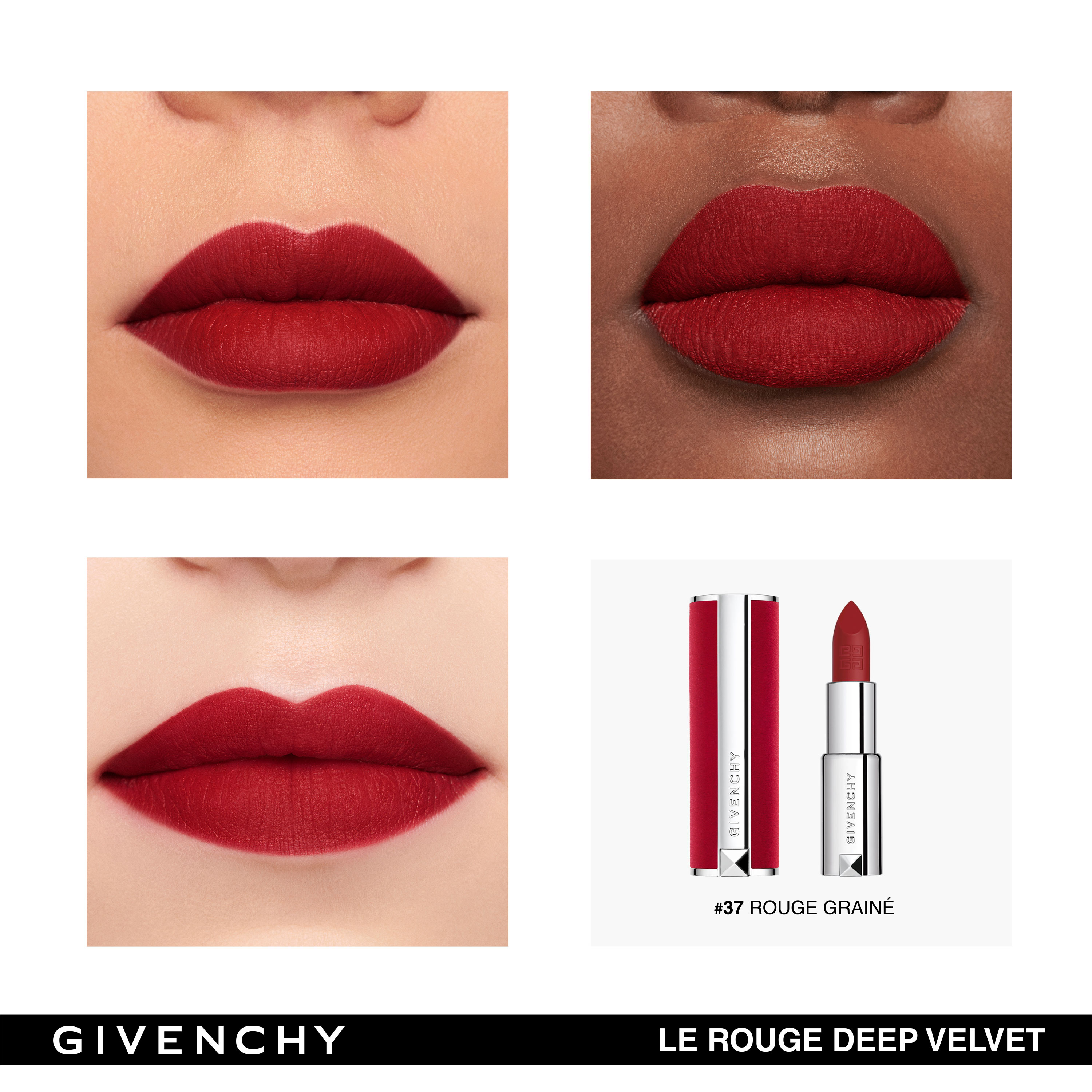 Barra de labios Le Rouge Int Deep Velvet Givenchy - Violet Velours 42 Violet Velours 42-4