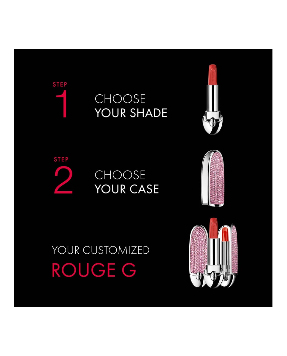 Barra de labios sin carcasa Rouge G Satinada Guerlain - Flaming Red 25 Satin 25S-2