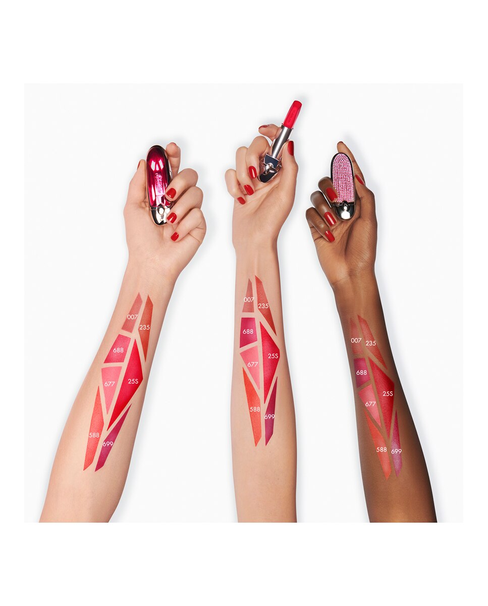 Barra de labios sin carcasa Rouge G Satinada Guerlain - Flaming Red 25 Satin 25S-4