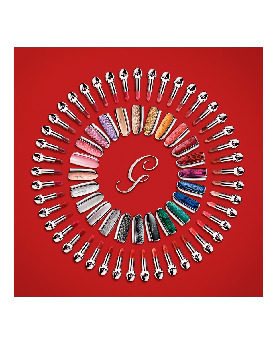 Barra de labios sin carcasa Rouge G Satinada Guerlain - Flaming Red 25 Satin 25S-8