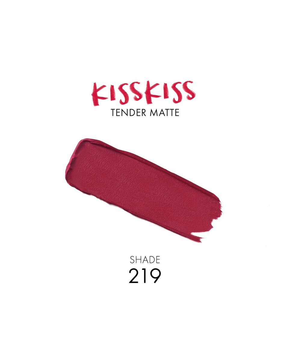 Barra de labios KissKiss Tender Matte Guerlain - 219 Tender Rose 2,8 g 219 Tender Rose-4