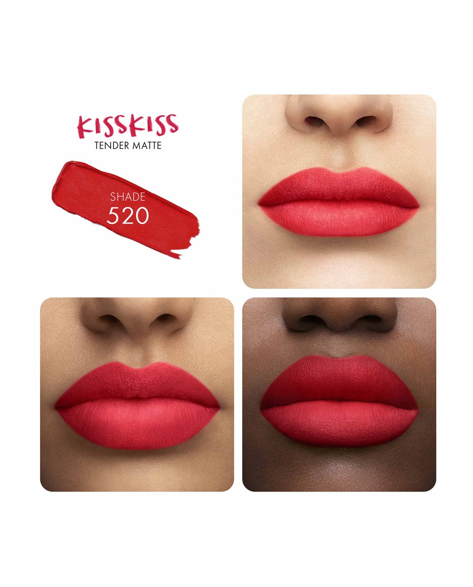 Barra de labios KissKiss Tender Matte Guerlain - 520 Sexy Coral 2,8 g 520 Sexy Coral-2