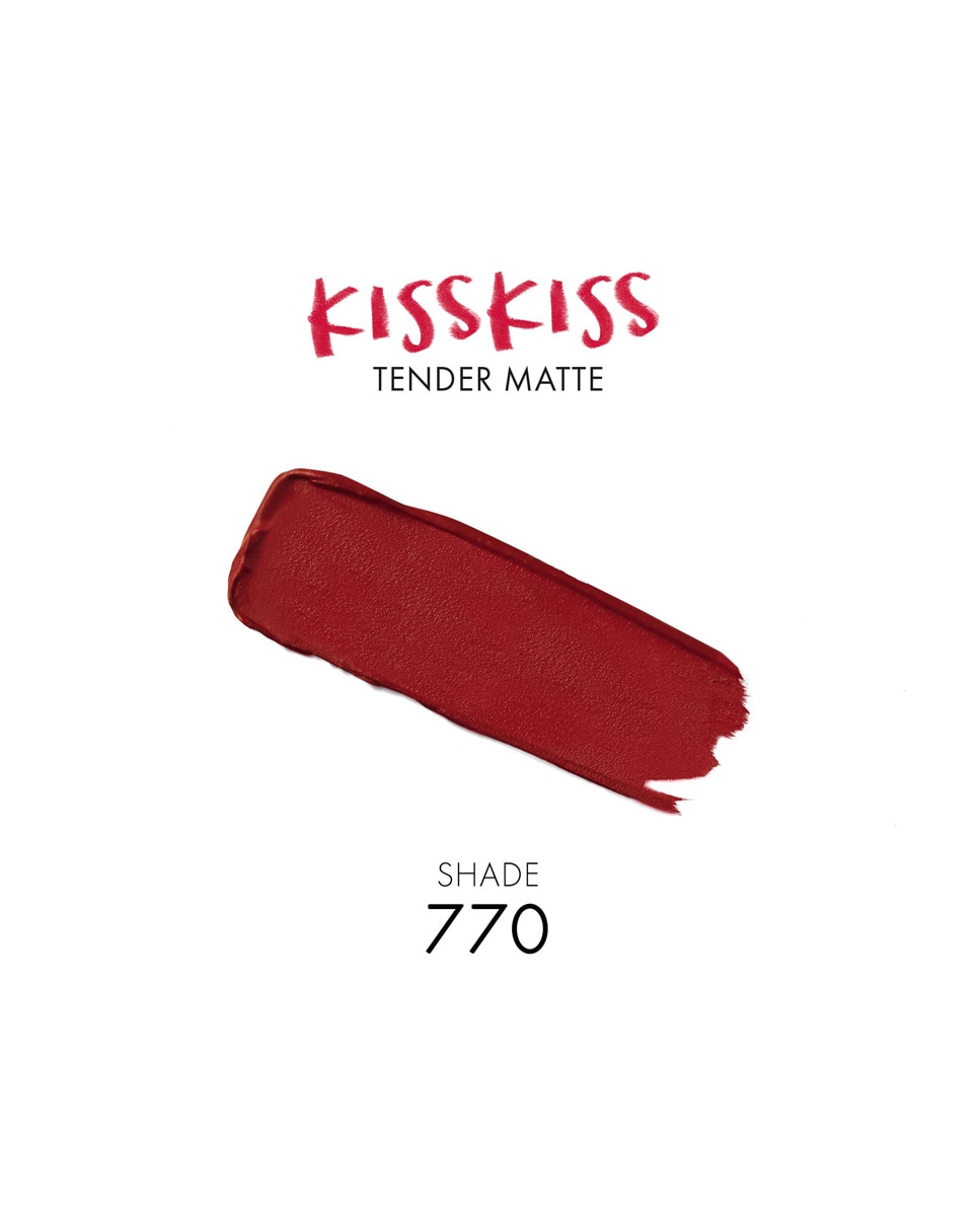 Barra de labios KissKiss Tender Matte Guerlain - 770 Desire Red 2,8 g 770 Desire Red-4
