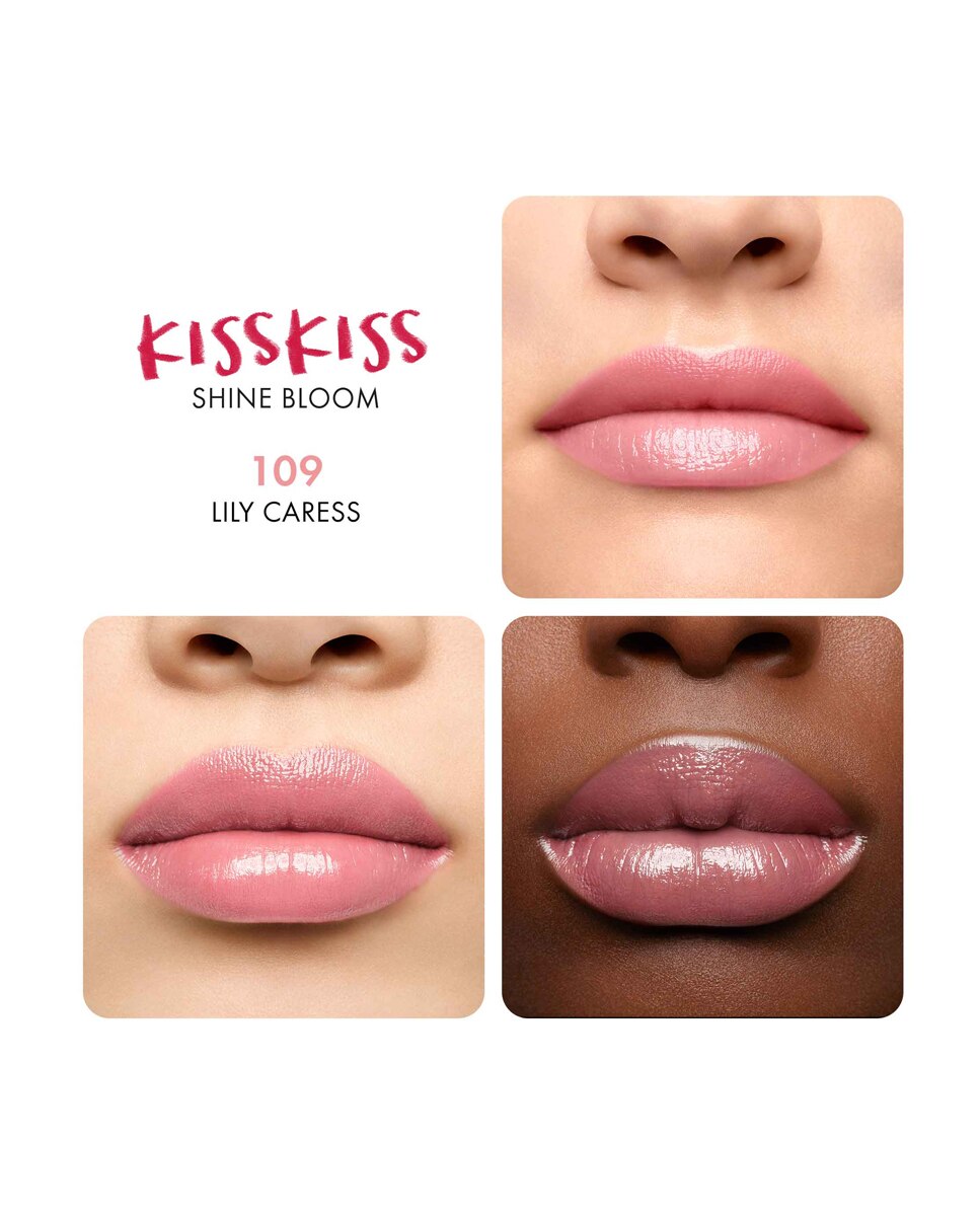 Barra de labios KissKiss Shine Bloom Guerlain - 809 Flower Fever 3,2 g 109 Lily Caress-4