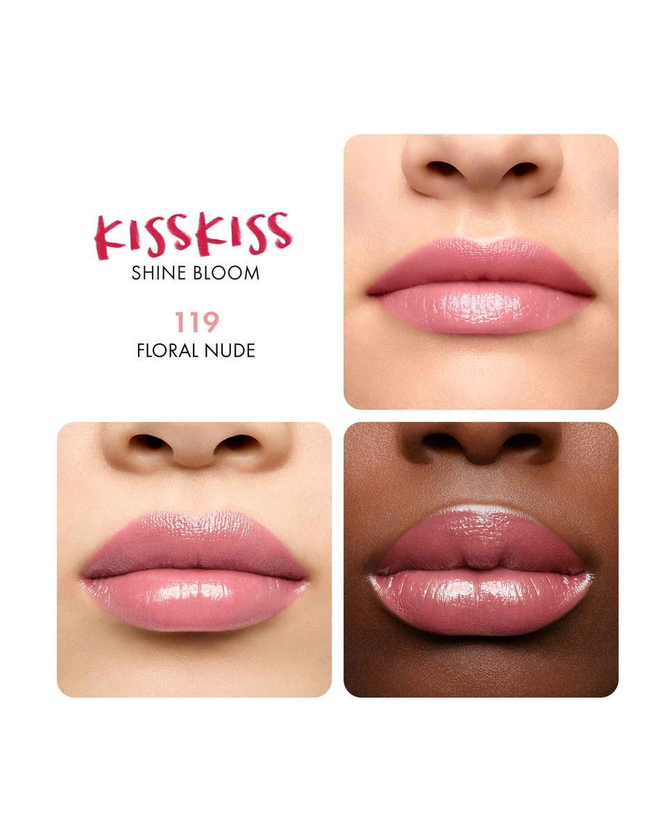 Barra de labios KissKiss Shine Bloom Guerlain - 119 Floral Nude 3,2 g 119 Floral Nude-4