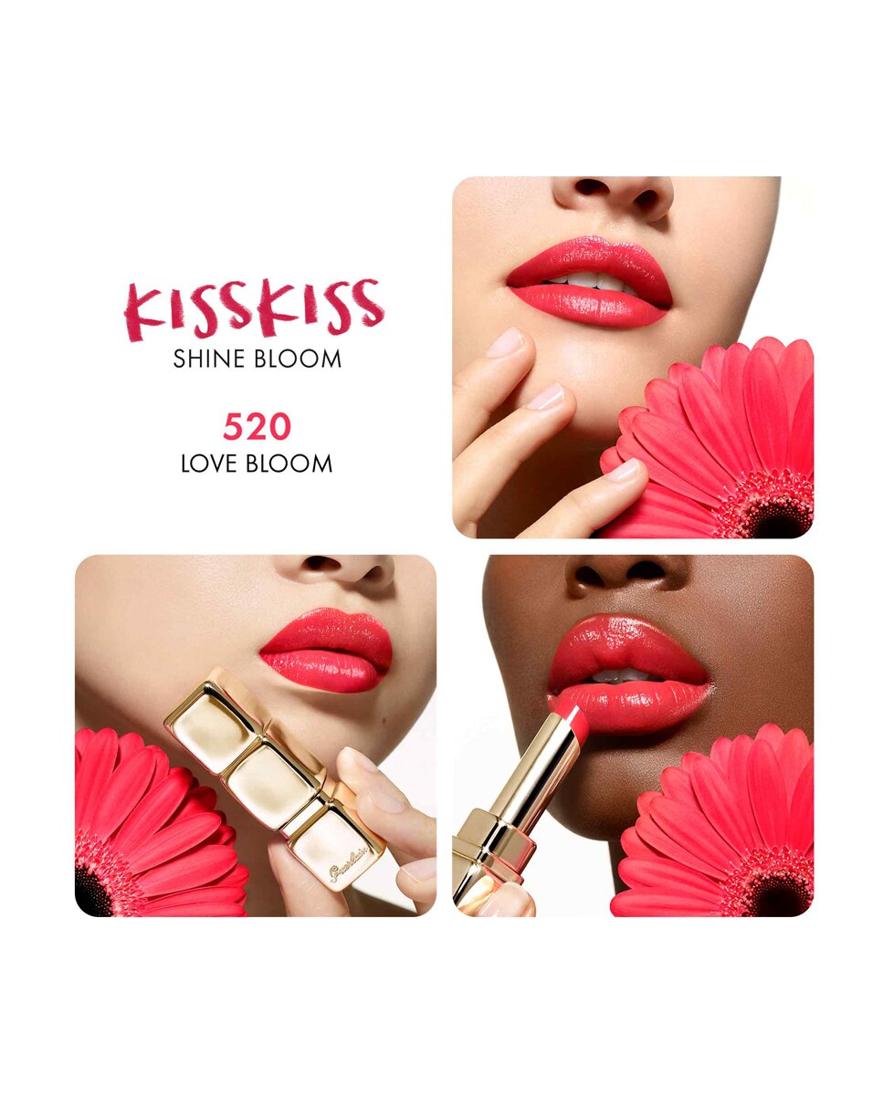 Barra de labios KissKiss Shine Bloom Guerlain - 520 Love Bloom 3,2 g 520 Love Bloom-4