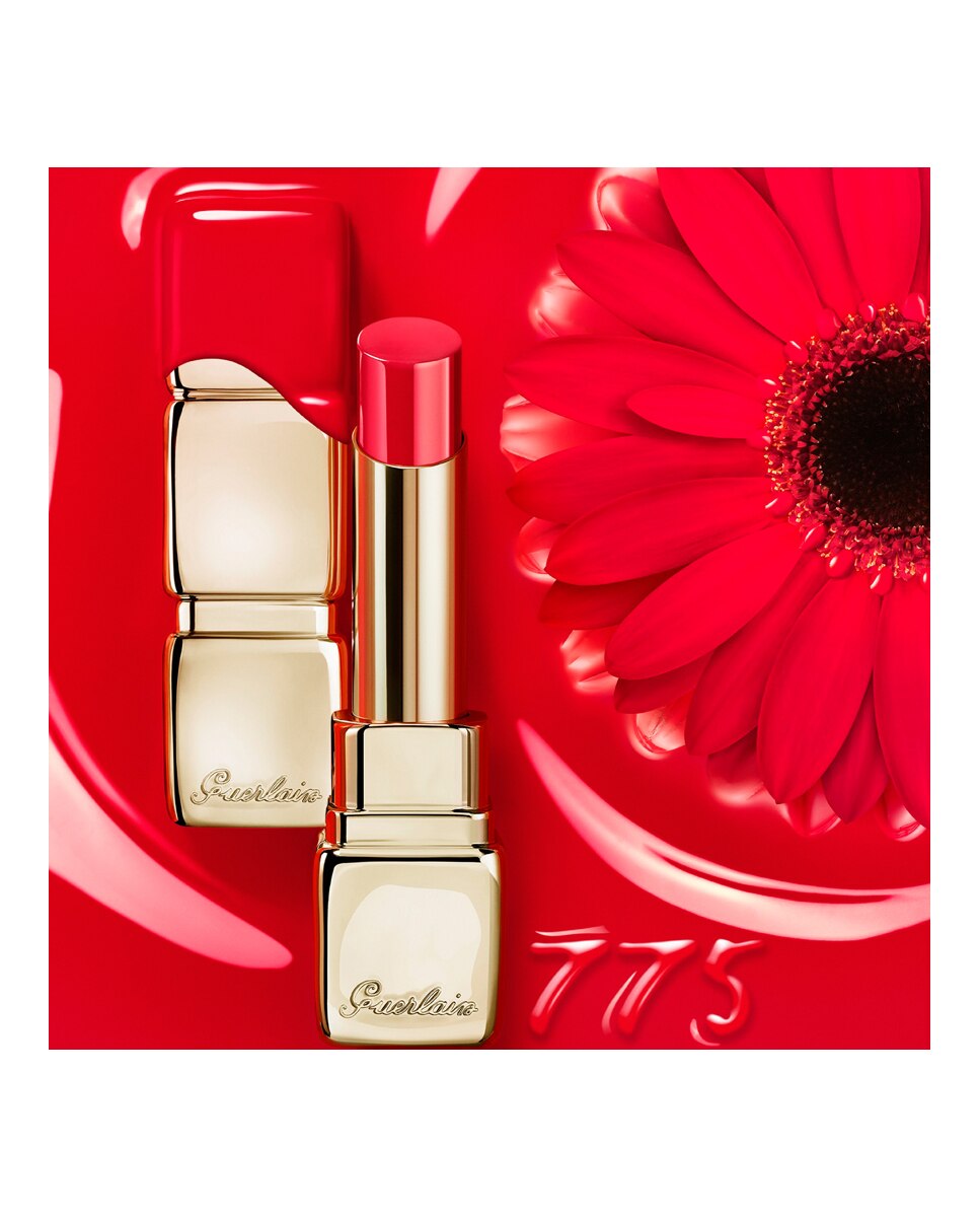 Barra de labios KissKiss Shine Bloom Guerlain - 775 Poppy Kiss 3,2 g 775 Poppy Kiss-3
