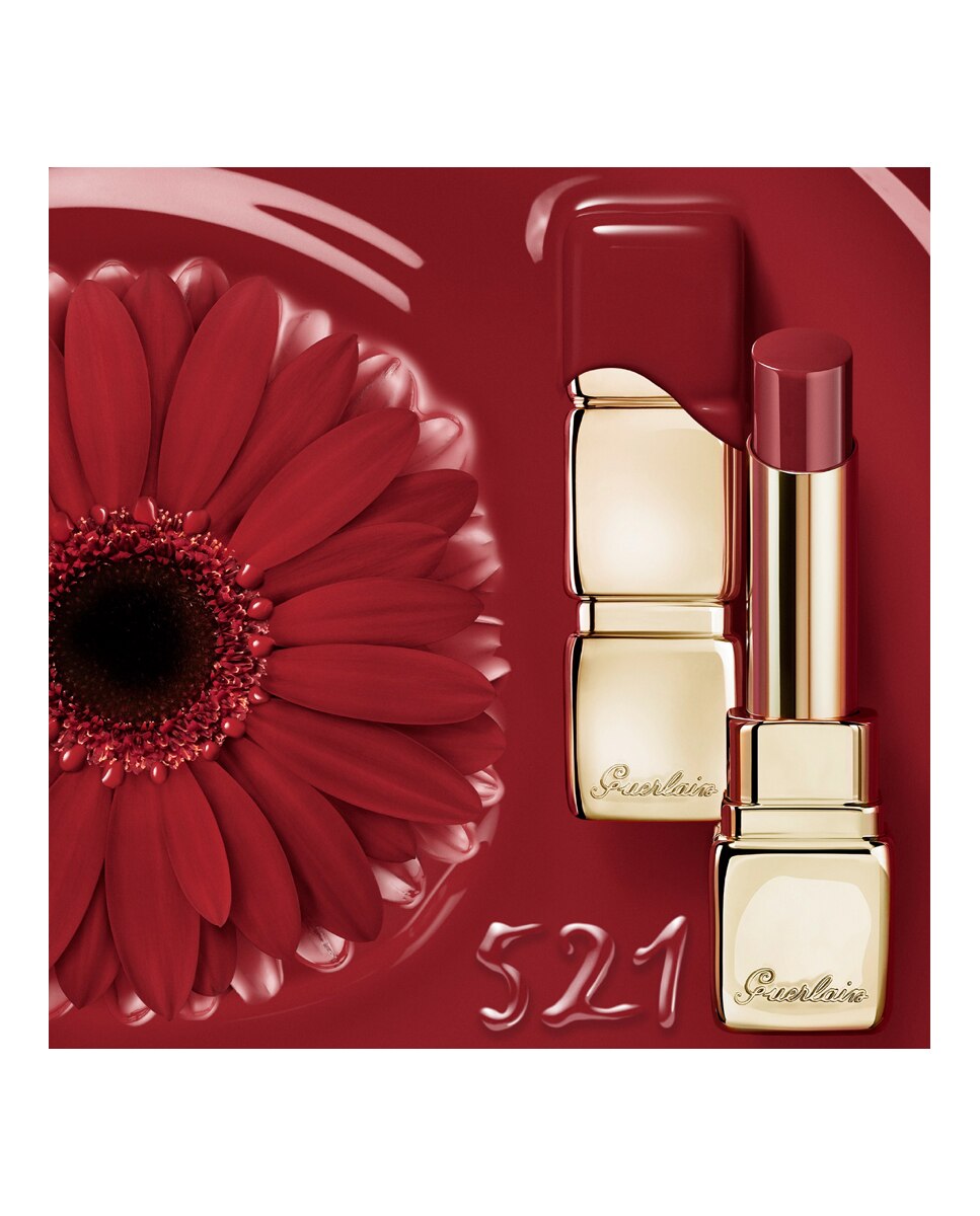 Barra de labios KissKiss Shine Bloom Guerlain - 521 Kiss To Say 3,2 g 521 Kiss To Say-3