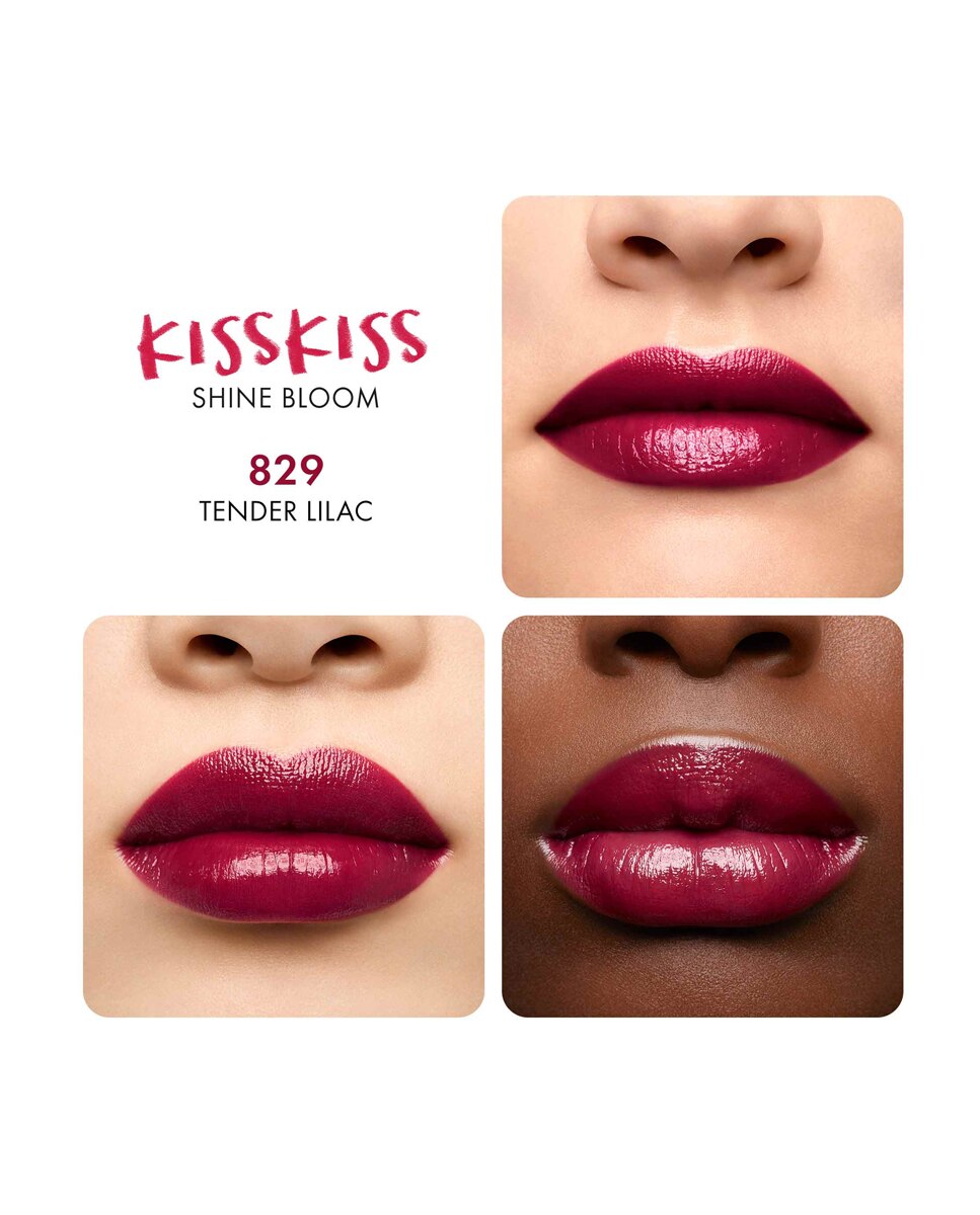 Barra de labios KissKiss Shine Bloom Guerlain - 829 Tender Lilac 3,2 g 829 Tender Lilac-4