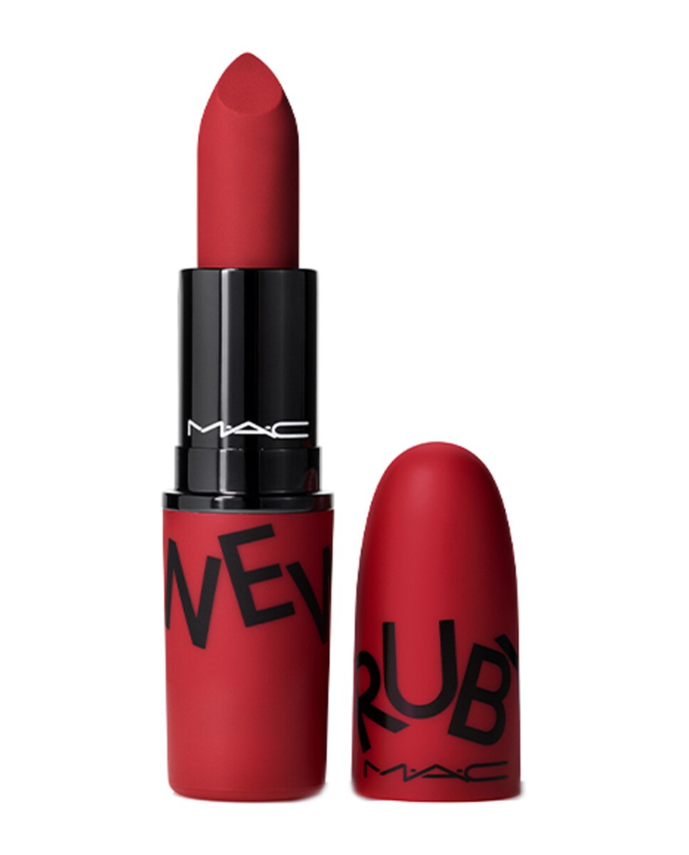Barra de labios Powder Kiss Lipstick Ruby New M.A.C - Ruby New Ruby New-1