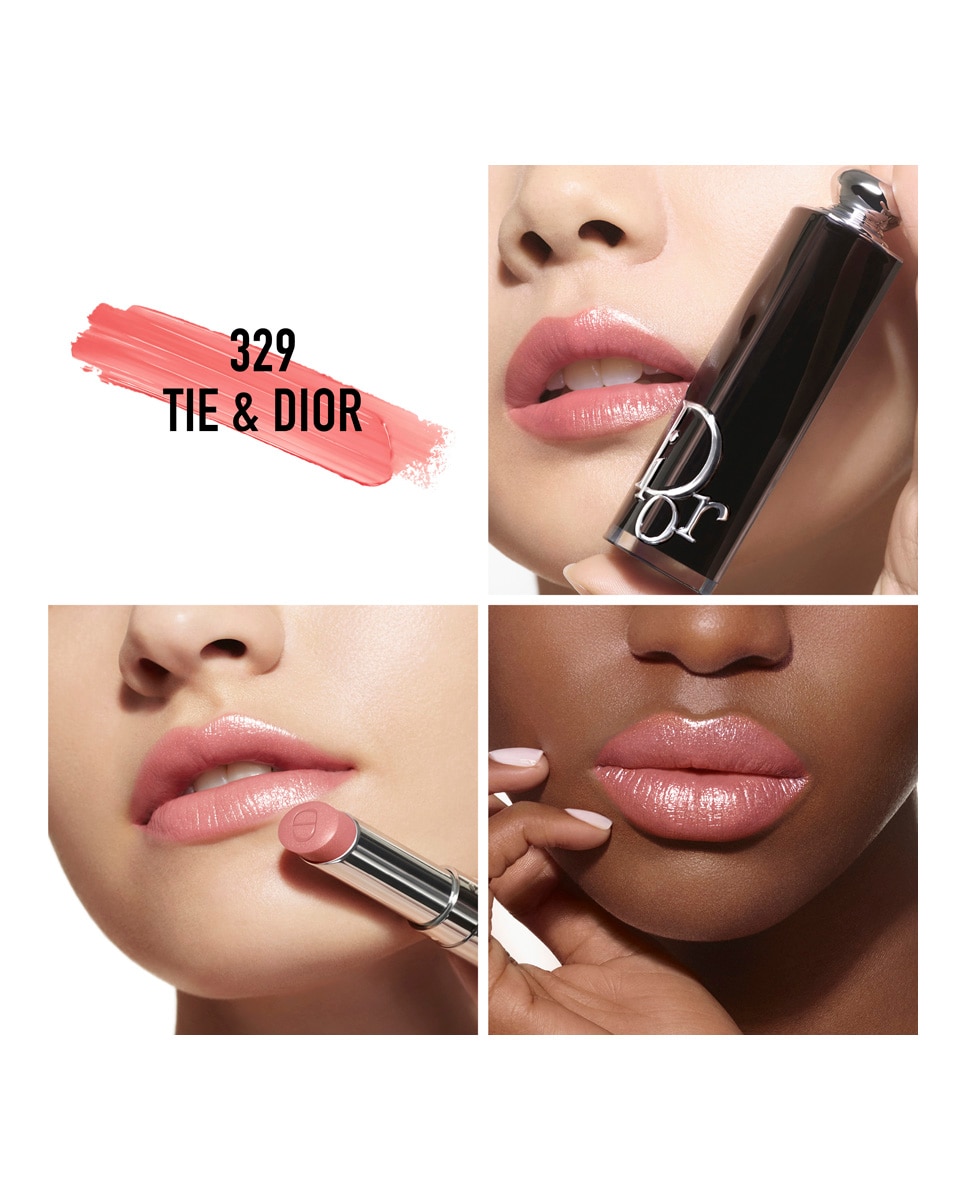 Dior Addict - barra de labios brillante - 90 % de ingredientes de origen natural - recargable - 329 Tie & Dior 329 Tie & Dior-3