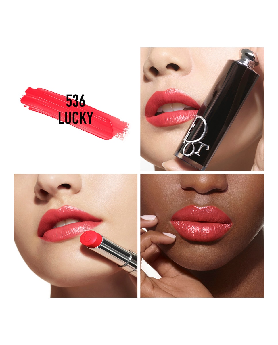 Dior Addict - barra de labios brillante - 90 % de ingredientes de origen natural - recargable - 536 Lucky 536 Lucky-3