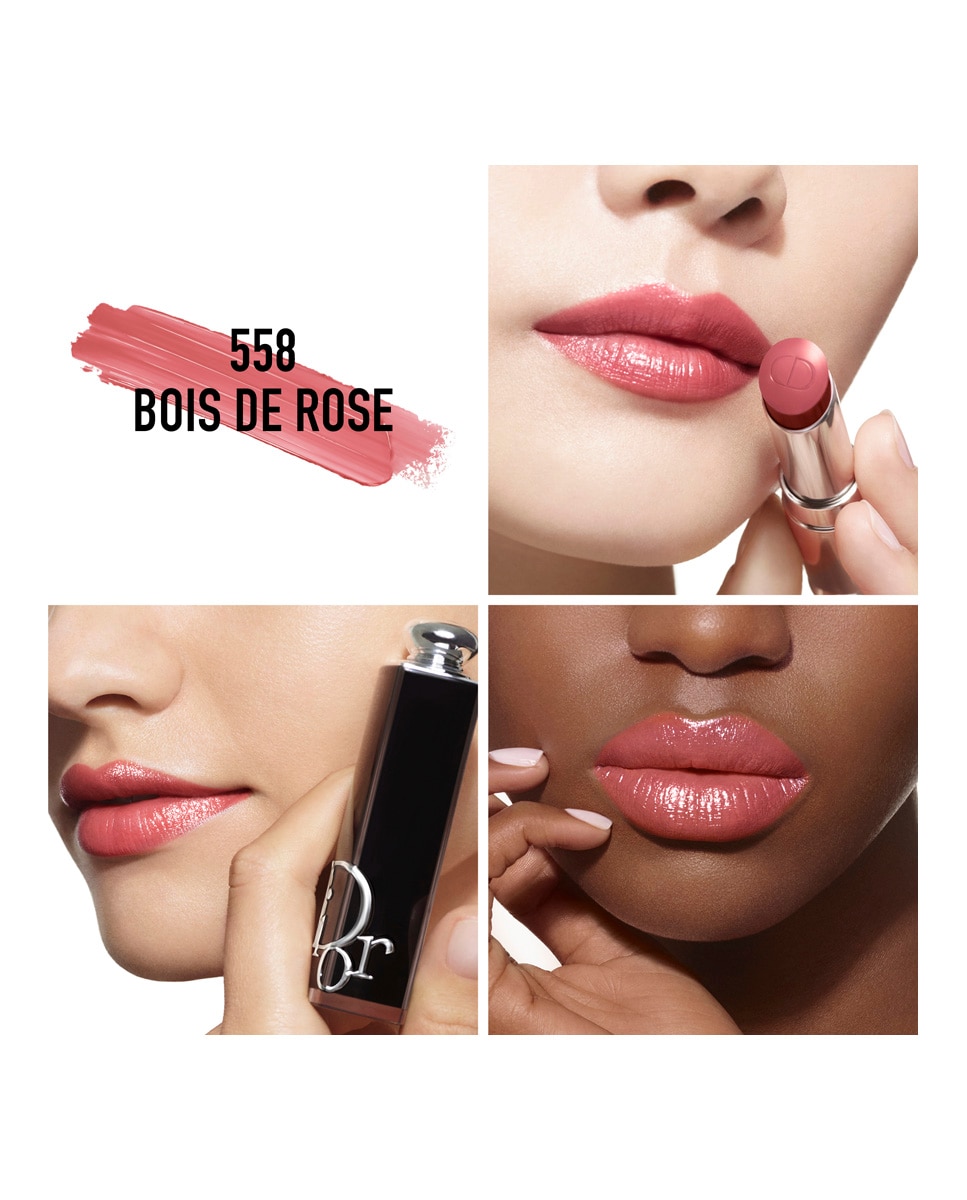 Dior Addict - barra de labios brillante - 90 % de ingredientes de origen natural - recargable - 558 Bois de Rose 558 Bois de Rose-3