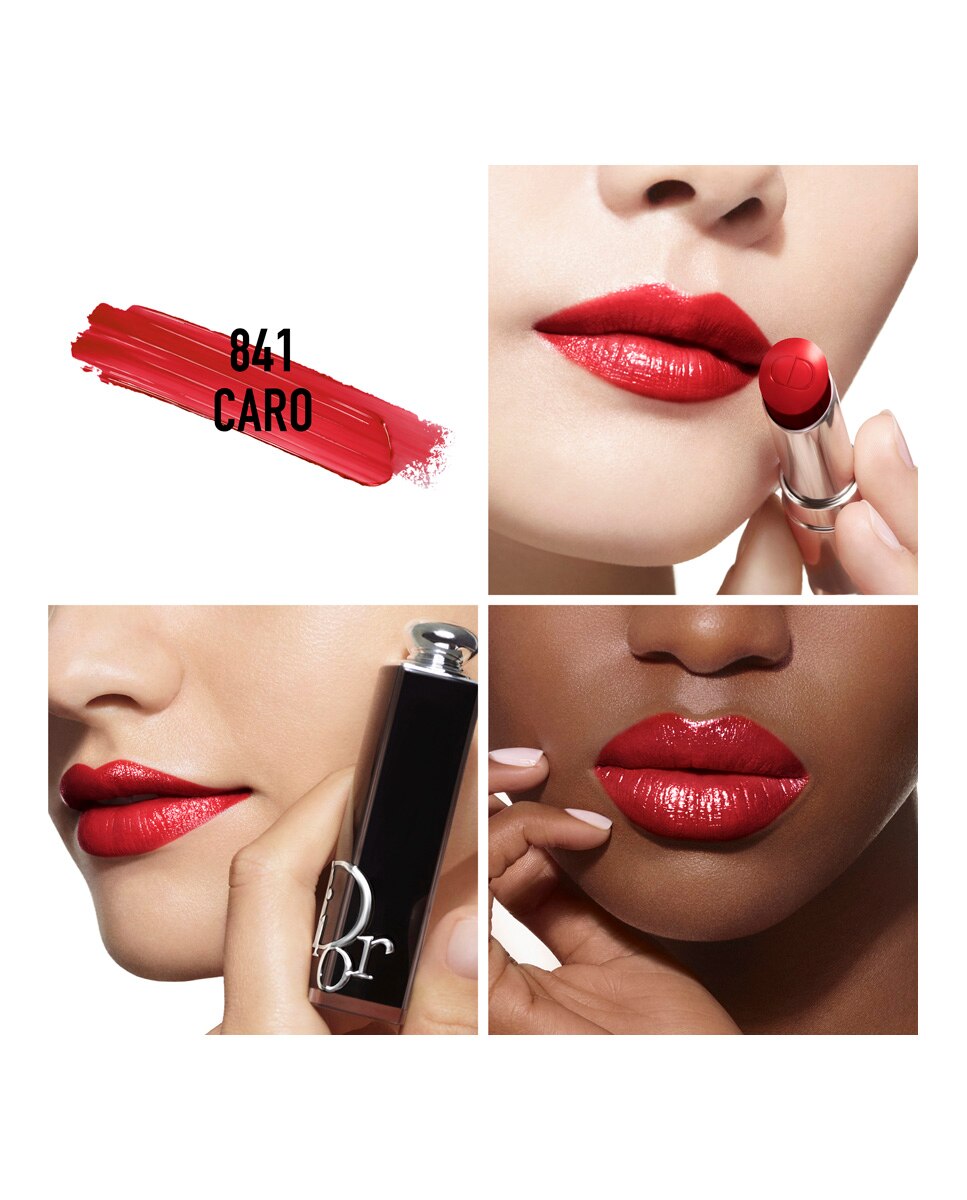 Dior Addict - barra de labios brillante - 90 % de ingredientes de origen natural - recargable - 841 Caro 841 Caro-3