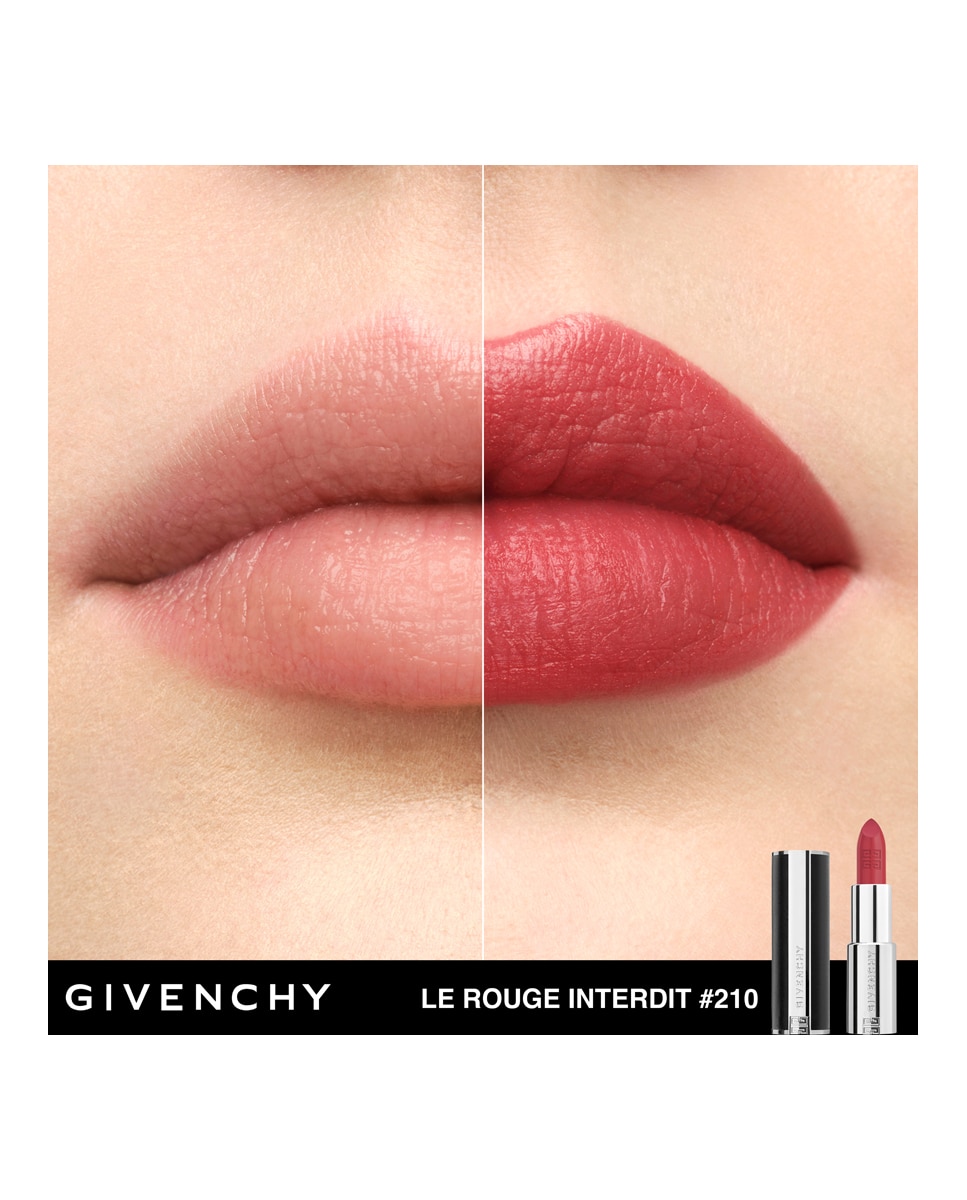 Imagen 4 de Barra de labios Le Rouge Interdit Intense Silk Givenchy - N210 N210