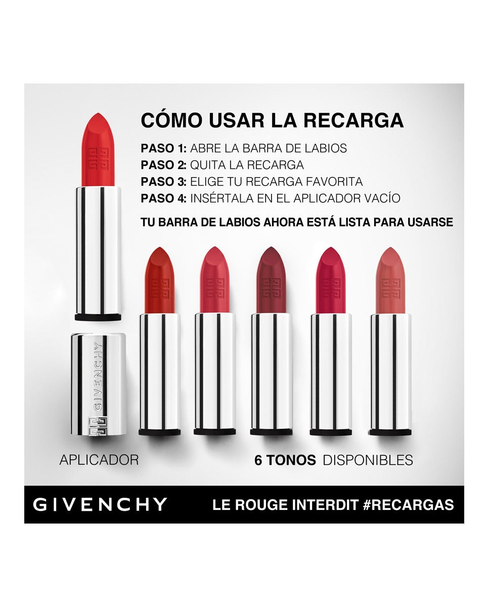 Imagen 9 de Barra de labios Le Rouge Interdit Intense Silk Givenchy - N330 N330