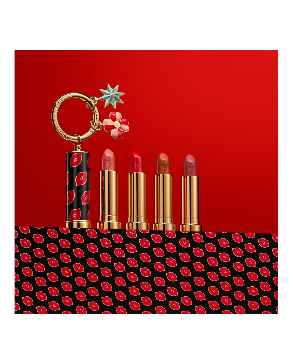 Barra de Labios Fabulous Kiss The Lipstick Efecto Satinado Carolina Herrera - 373 Pink Aura 3,5 g 373 Pink Aura-9
