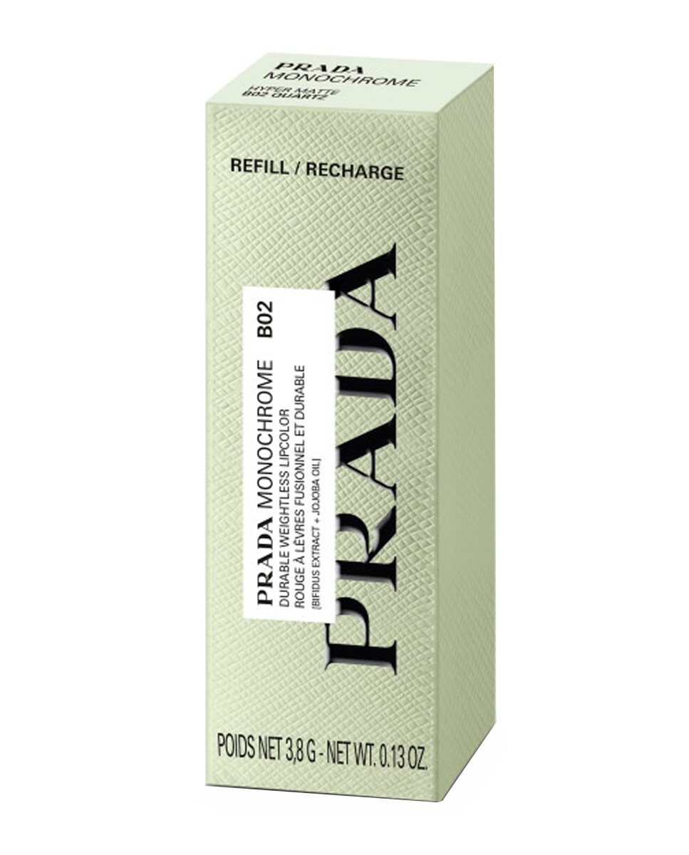 Recarga Barra de Labios Ligera Larga Duración Monochrome Hyper Matte Prada Beauty B02 QUARTZ-5