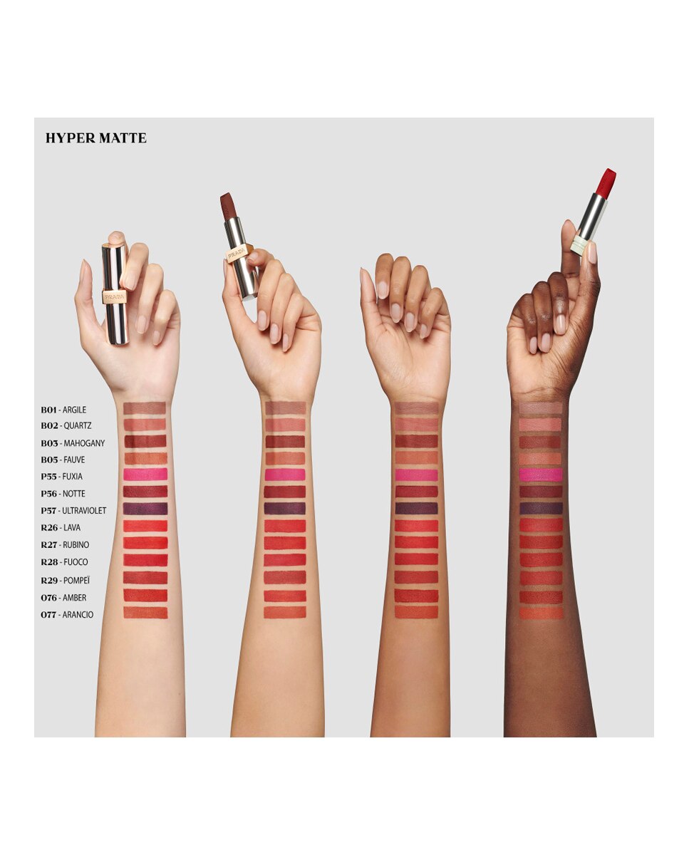 Barra de Labios Ligera Larga Duración Monochrome Hyper Matte Prada Beauty - R26 - Lava R26 - Lava-4