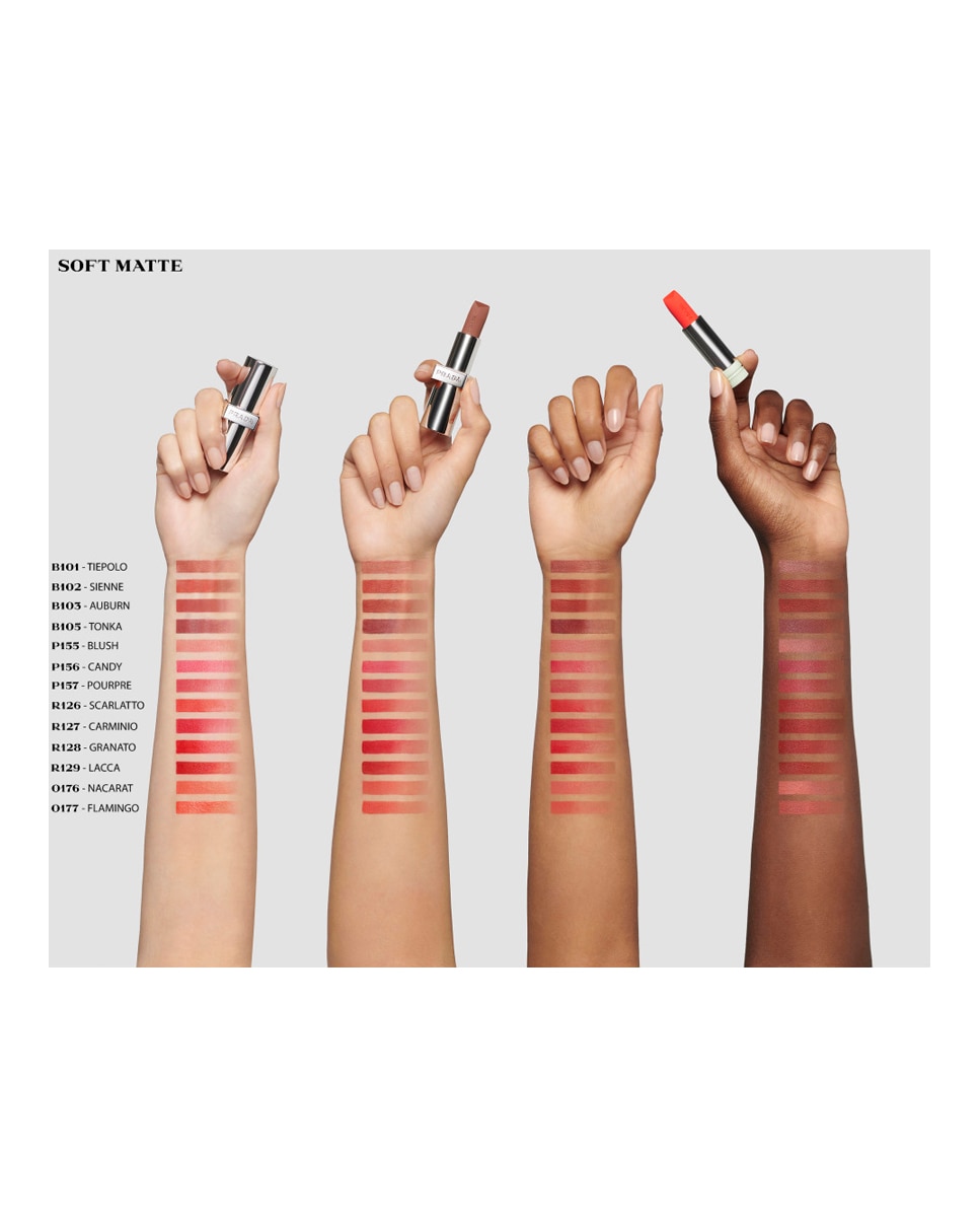 Barra de Labios Ligera y Modulable Monochrome Soft Matte Prada Beauty - R129	Lacca R129	Lacca-4