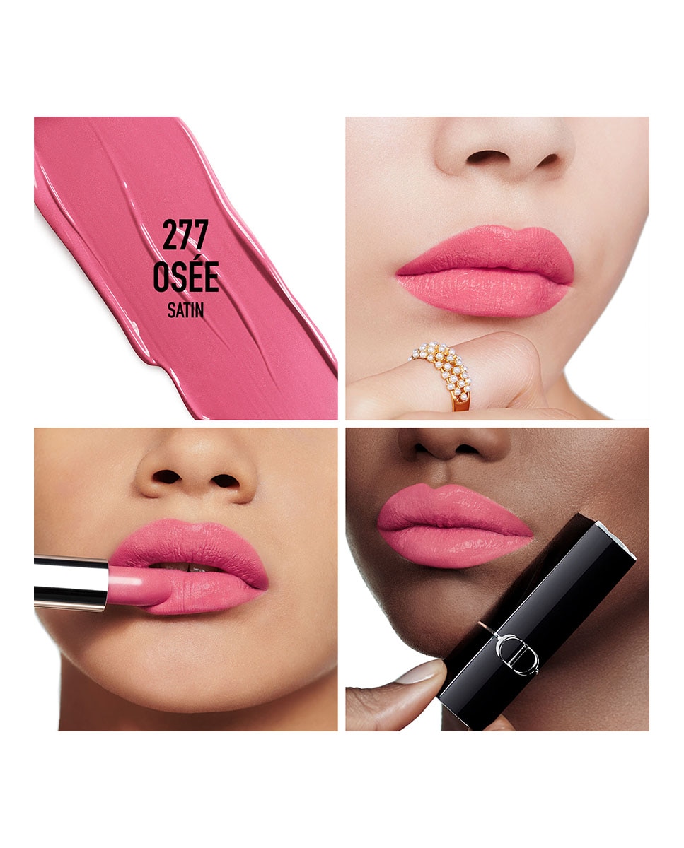 Rouge Dior La Recarga Recarga de barra de labios - 2 acabados: aterciopelado y satinado - 277 Osée acabado satinado 277 Osée acabado satinado-2