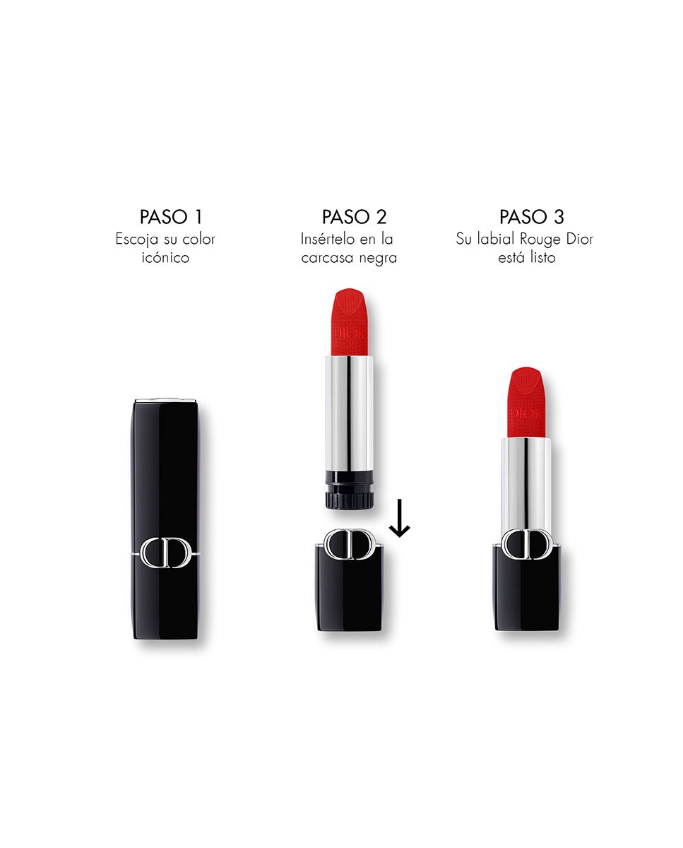 Rouge Dior La Recarga Recarga de barra de labios - 2 acabados: aterciopelado y satinado - 277 Osée acabado satinado 277 Osée acabado satinado-3