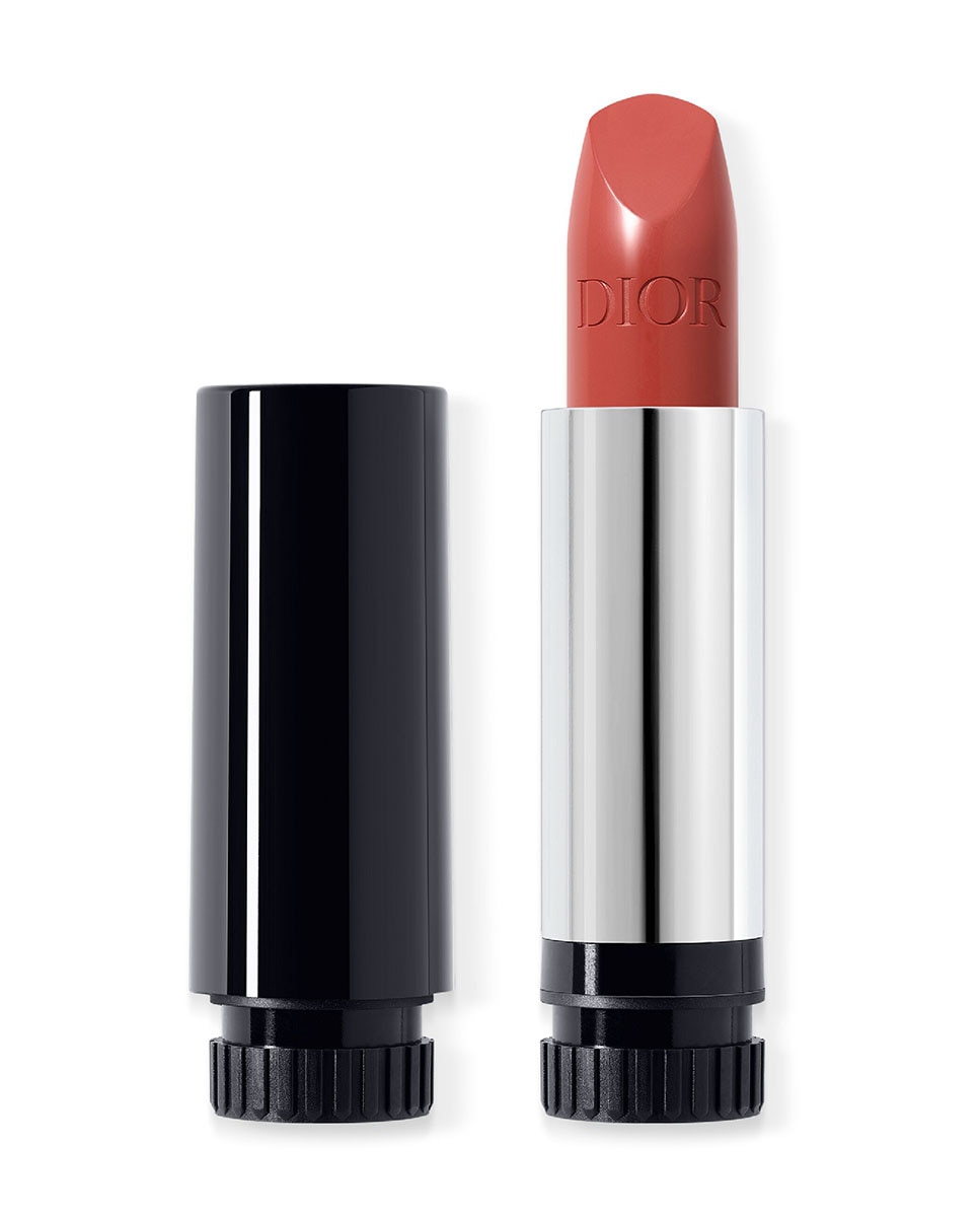 Rouge Dior La Recarga Recarga de barra de labios - 2 acabados: aterciopelado y satinado - 683 Rendez-vous acabado satinado 683 Rendez-vous acabado satinado-1