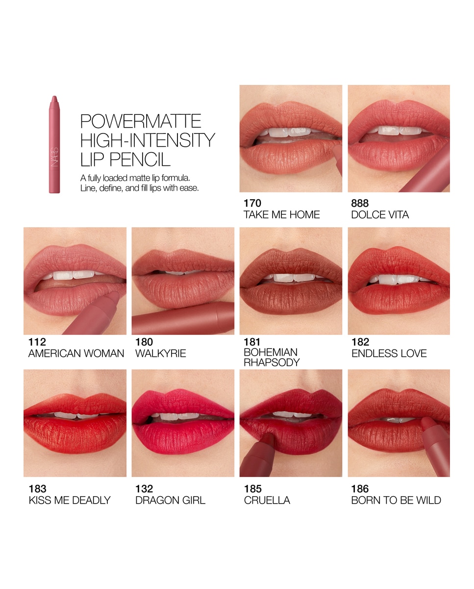 Lápiz Barra de labios Powermatte High Intensity Lip Pencil Nars CRUELLA - 185 CRUELLA - 185-6