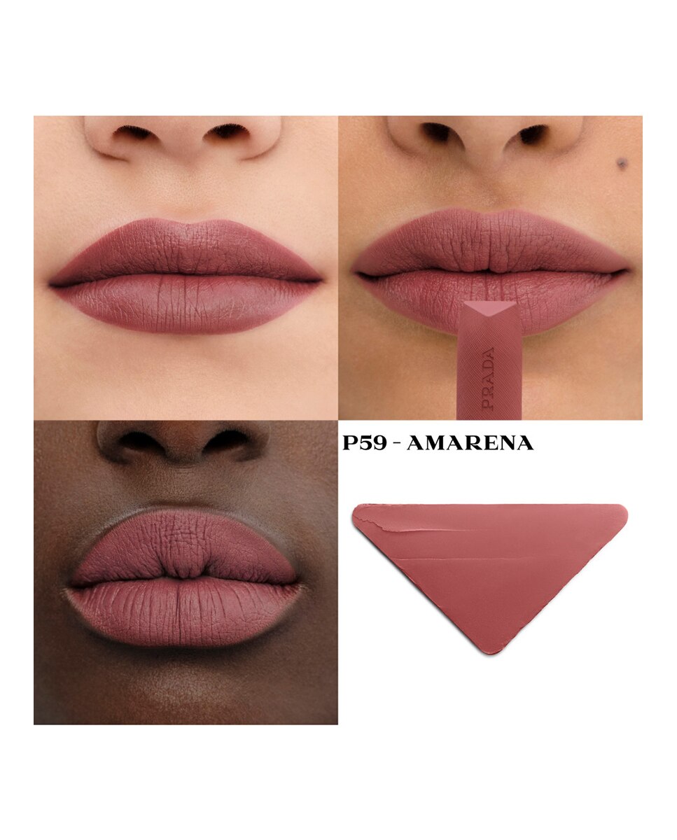 Barra de Labios Ligera Larga Duración Monochrome Hyper Matte Prada Beauty - P59 AMARENA P59 AMARENA-3