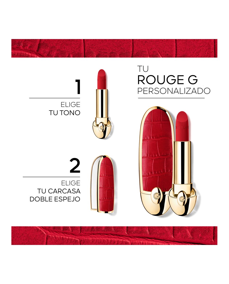 Rouge G Recarga Barra de labios de tratamiento personalizable Guerlain - 28 LE COQUELICOT - SATIN 28 LE COQUELICOT - SATIN-3