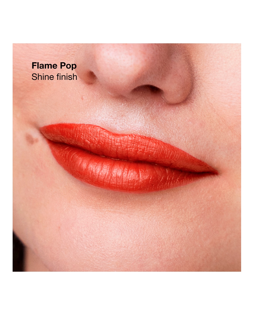 Barra de labios de larga duración Pop longwear shine Clinique - FLAME POP 3.9 gr FLAME POP-3