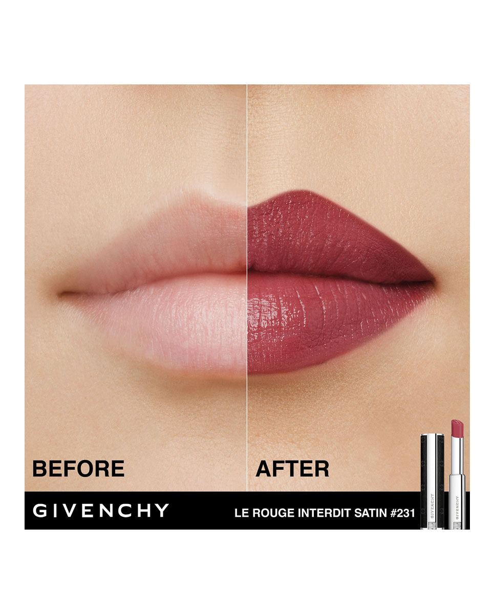 Barra de labios Le Rouge Interdit Satin Givenchy - N231 - ROSE DÉSINVOLTE 2,7 gr N231 - ROSE DÉSINVOLTE-5