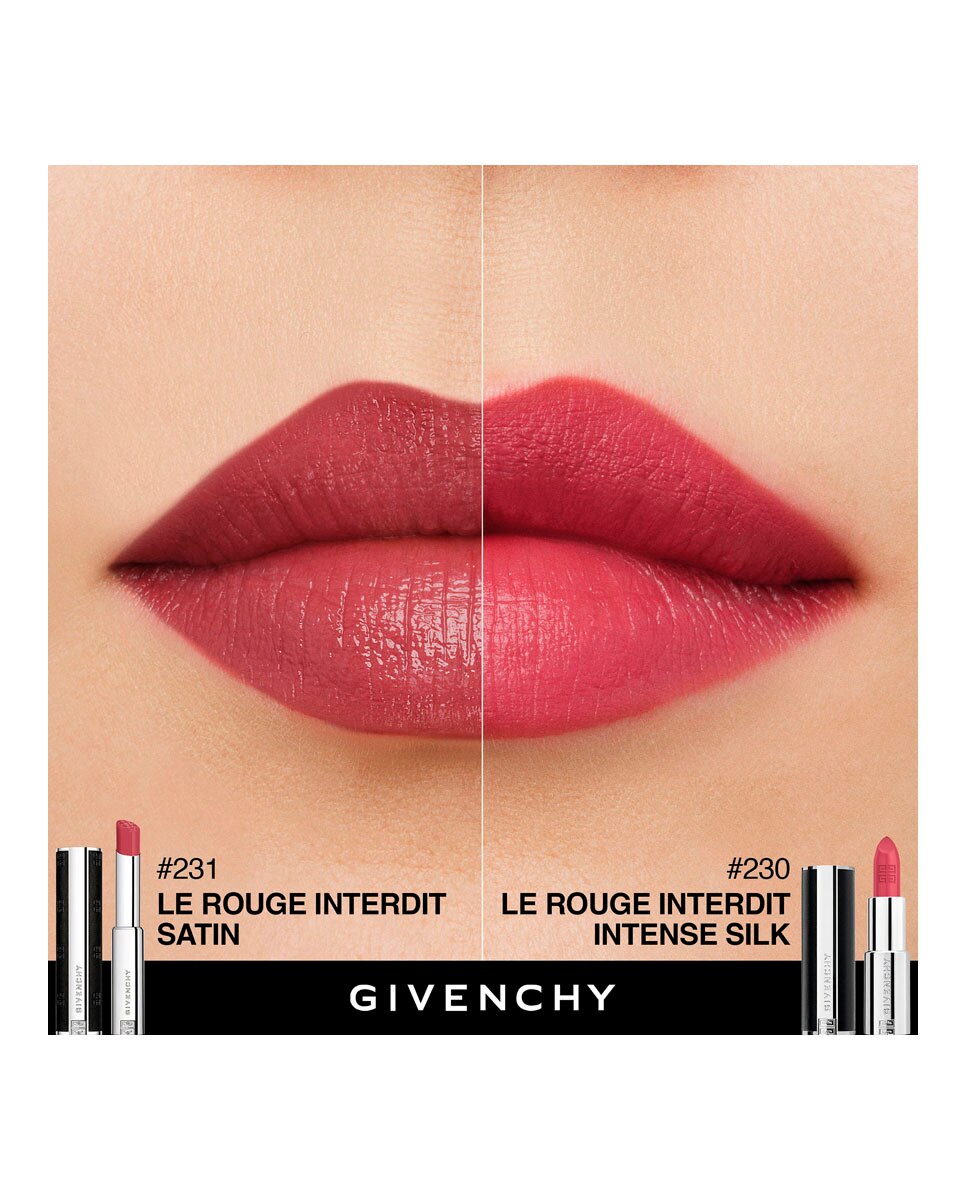 Barra de labios Le Rouge Interdit Satin Givenchy - N231 - ROSE DÉSINVOLTE 2,7 gr N231 - ROSE DÉSINVOLTE-6