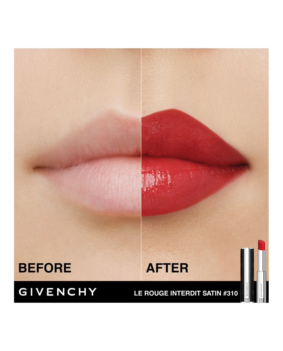 Barra de labios Le Rouge Interdit Satin Givenchy - N310 - ROUGE INCANDESCENT 2,7 gr N310 - ROUGE INCANDESCENT-5
