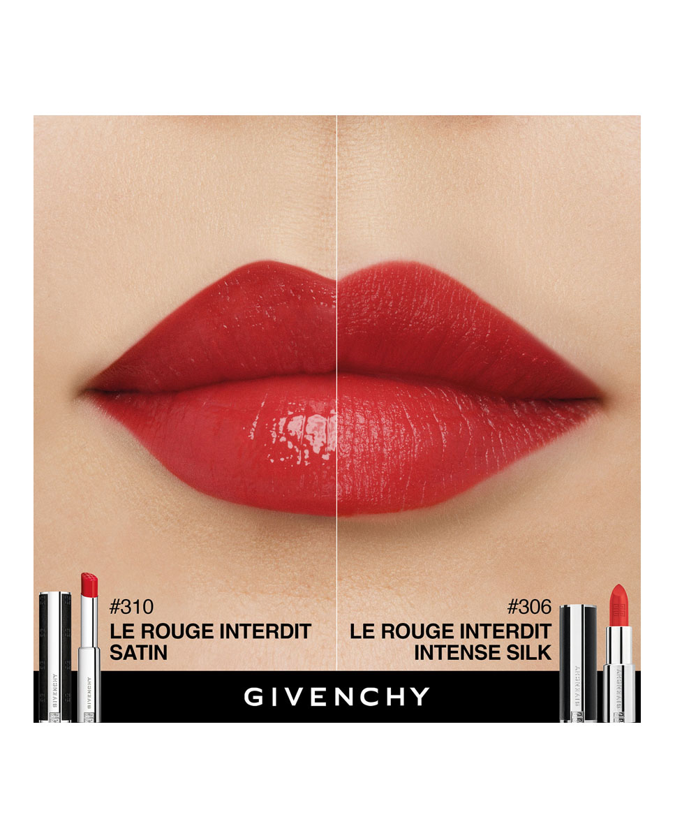 Barra de labios Le Rouge Interdit Satin Givenchy - N310 - ROUGE INCANDESCENT 2,7 gr N310 - ROUGE INCANDESCENT-6